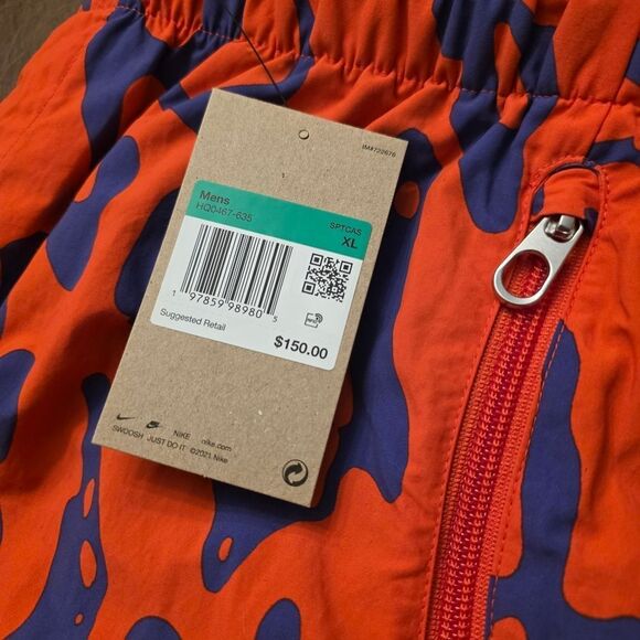 Nike Project F.R.O.G. Parachute Pants Crimson Red Deep Night HQ0467-635 Men's XL - Picture 5 of 5